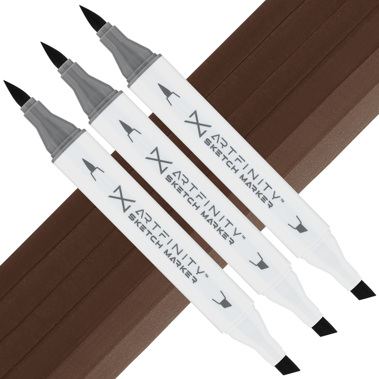 Artfinity Sketch Marker Sets - Set of 3 - Crickett RV8-7, Vibrant, Professional, Dye-Based Alcohol Markers for Artists, Drawing, Travel, & More